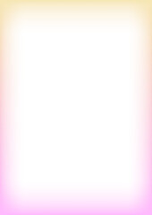 Abstract gradient border with light gradient effect. Cute kid design with blurred edges. Modern girly photo frame. Minimal decorative transparent template.