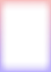 Abstract gradient border with light gradient effect. Cute kid design with blurred edges. Modern girly photo frame. Minimal decorative transparent template.