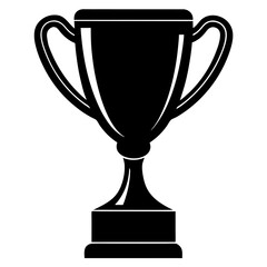 gold cup isolated on white