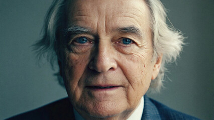 Obraz premium Close-up of a man wearing a suit and tie, suitable for business or formal occasions
