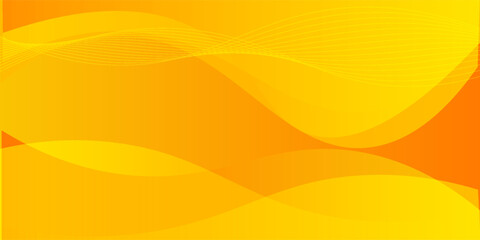 Bright orange-yellow gradient abstract fluid wave background with halftone, modern dynamic wallpaper. Suitable for templates, sales banners, business, ads, web and pages. vector yellow illustration