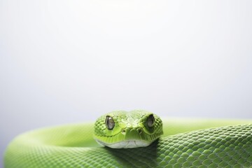 Obraz premium Snake reptile animal green.