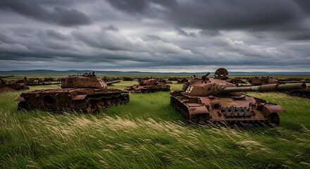 Tank Graveyard: Silent Witnesses of Conflict