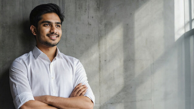 A person standing in front of a window with their arms crossed, possibly contemplating or deep in thought