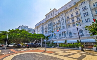 Rio de Janeiro Brazil Copacaban City Downtown Street Cityscape Skyline.