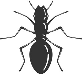 Detailed vector illustration of an ant, isolated. Symbol of teamwork, persistence, and diligence. Ideal for scientific, educational, or design projects.