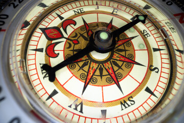 Vintage Compass, Navigation Instrument