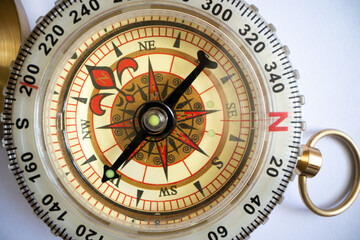 Vintage Compass, Navigation Instrument
