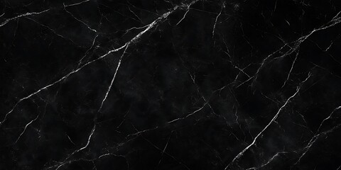 Dramatic black marble texture with striking white veins and subtle patterns