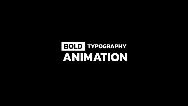 Bold Text Titles 1