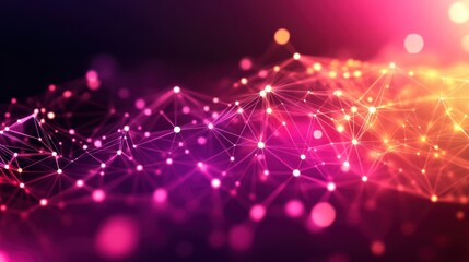 Futuristic Technology Network Connection Abstract Background Design