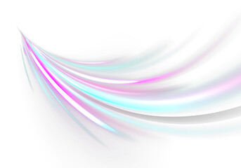 Futuristic Speed Movement on Wavy Neon Road, Vector Line Curve with Twirl, Vortex and Wool Texture Effect
