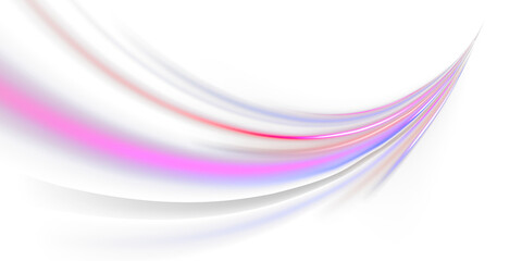 Futuristic Speed Movement on Wavy Neon Road, Vector Line Curve with Twirl, Vortex and Wool Texture Effect