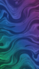 Obraz premium Abstract flowing gradient with blurred teal blue and purple hues creating a smooth wave like multicolored liquid effect