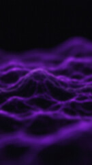Abstract waves of light in purple hues against a dark slightly textured background showing a blurred undulating effect