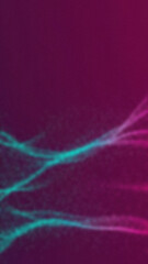 Abstract dark purple background with blurred wavy light blue and pink lines
