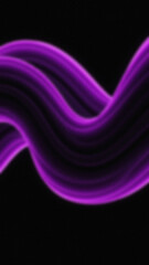 Abstract purple wave form against a black background featuring smooth blurred lines and a dynamic flowing effect