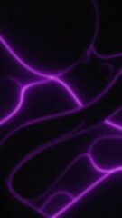 Purple luminous lines forming a network against a black background creating an abstract and visually intriguing pattern