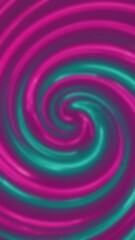Abstract blurred background featuring a spiral pattern of pink and teal wavy lines with a soft gradient effect