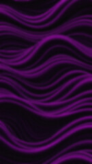 Abstract undulating purple bands on a dark gradient background create a sense of movement with blurred and wavy lines