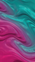 Turquoise and pink abstract background featuring blurred wavy textures and a subtle gradient effect