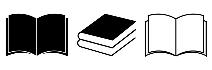 Book icon set. open book icon vector. ebook icon,eps10