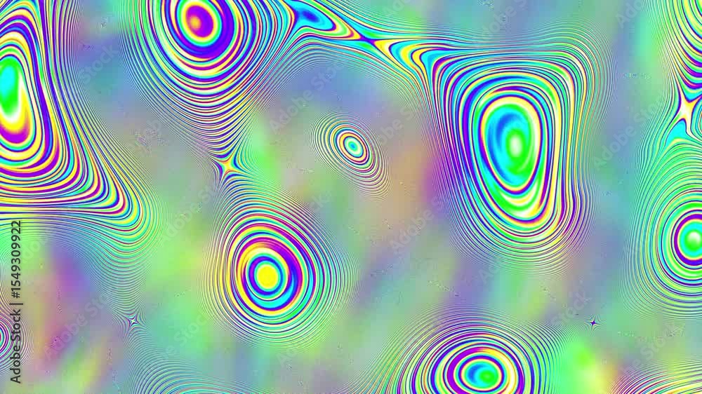 Poster colorful abstract animated background. the movement of a transparent multi-colored glass surface. ac