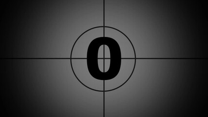 Simple Countdown. Countdown animation. Countdown movie from 5 to 0 number. Movie-style countdown Counting from 5 seconds. digital timer, Clock and watch. - Powered by Adobe