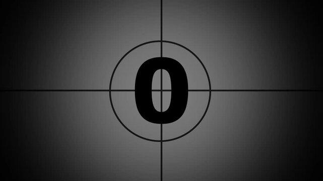 Simple Countdown. Countdown animation. Countdown movie from 5 to 0 number. Movie-style countdown Counting from 5 seconds. digital timer, Clock and watch.