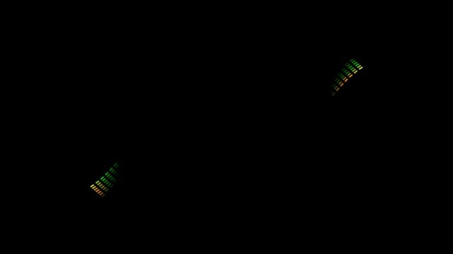 green yellow square pixel effect animation 4k motion graphics video clip