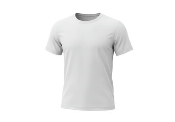 Isolated Blank White T-Shirt for Custom Design