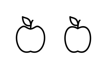 Apple icon vector illustration. Apple sign and symbols for web design.