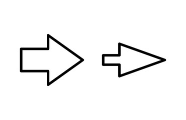 Arrow icon vector illustration. Arrow sign and symbol for web design.