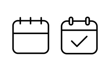 Calendar icon vector illustration. Calender sign and symbol. Schedule icon symbol