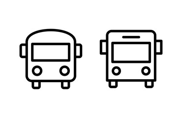 Bus icon vector illustration. bus sign and symbol. transport symbol