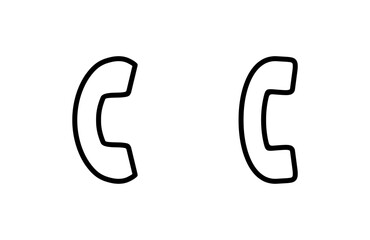 Naklejka premium Call icon vector illustration. telephone sign and symbol. phone icon. contact us