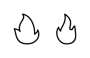 Obraz premium Fire icon vector illustration. fire sign and symbol