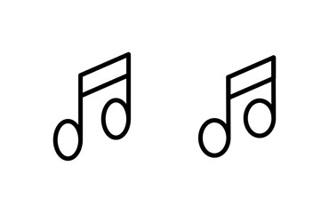 Music icon vector illustration. note music sign and symbol