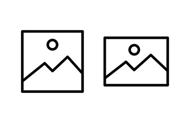 Picture icon vector illustration. photo gallery sign and symbol. image icon