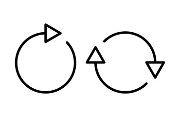 Refresh icon vector illustration. Reload sign and symbol. Update icon.