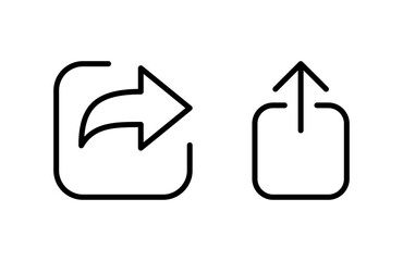 Share icon vector illustration. Sharing sign and symbol