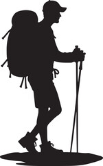 Hiking Mountain Silhouette Bundle