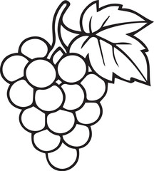 Grape Bunch Outline
