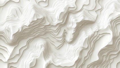 Abstract textured white relief map
