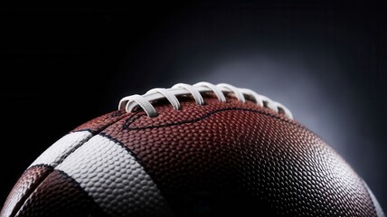 American football close-up capture conveys the spirit of gridiron games