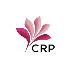 Obraz premium CRP Creative Minimal Nature Logo, CRP Later Logo, Modern Pink Leaf Logo Vector, Elegant Floral Abstract Logo Design. 