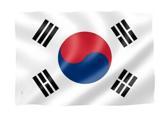 South korea flag transparent background 