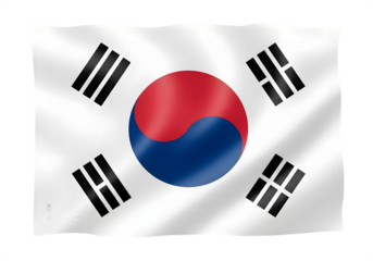 South korea flag transparent background 