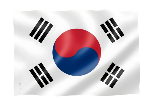 South korea flag transparent background 