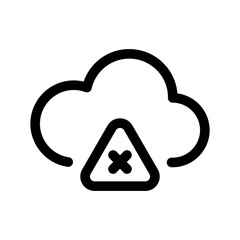 Cloud Error Svg Icon